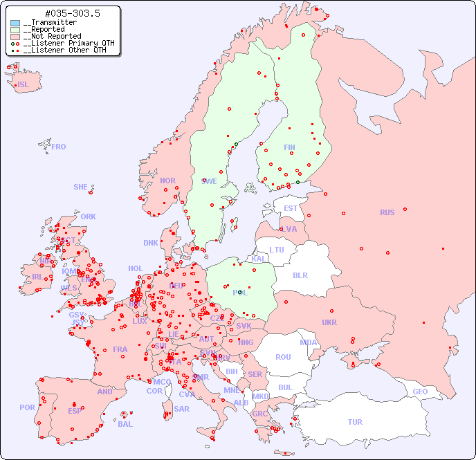 __European Reception Map for #035-303.5