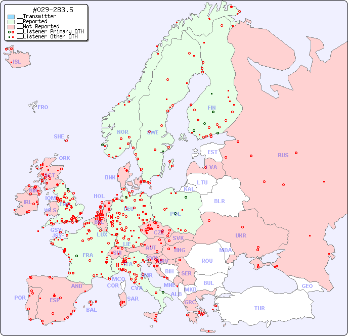 __European Reception Map for #029-283.5