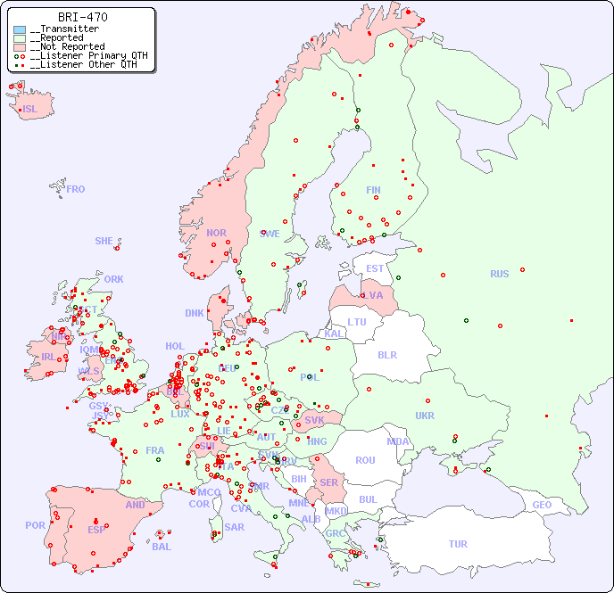 __European Reception Map for BRI-470