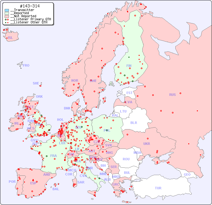 __European Reception Map for #143-314