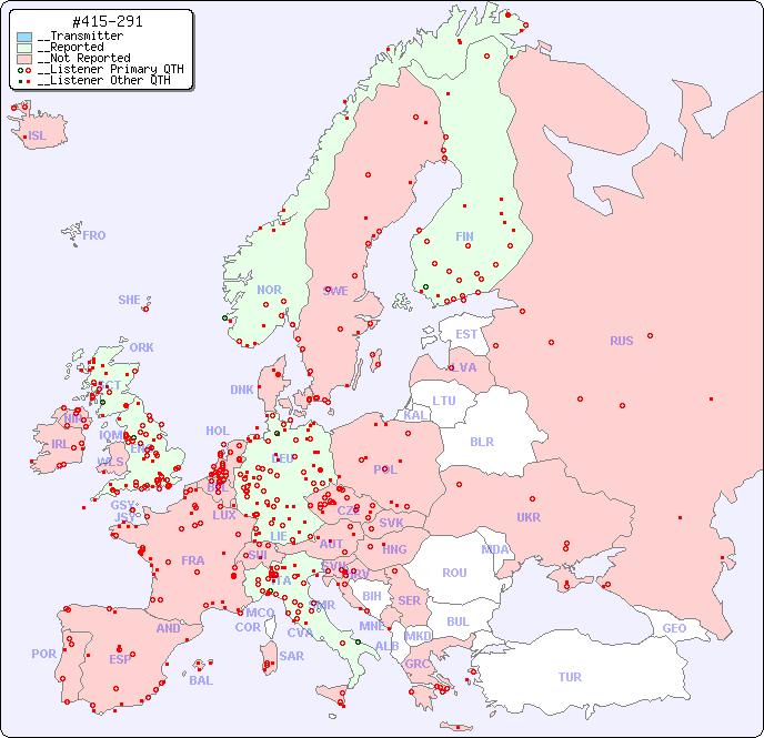 __European Reception Map for #415-291