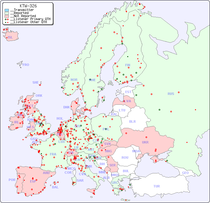 __European Reception Map for KTW-326