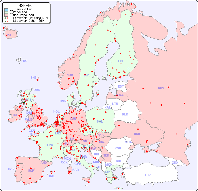 __European Reception Map for MSF-60
