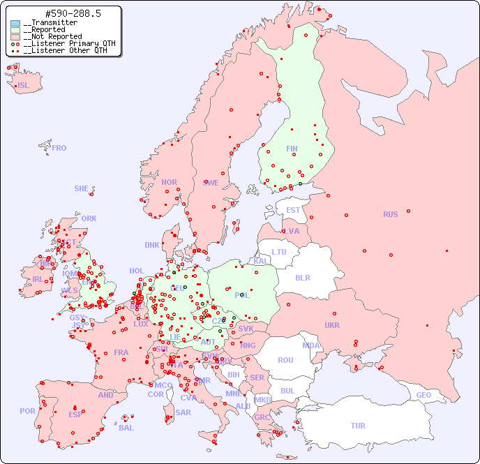 __European Reception Map for #590-288.5
