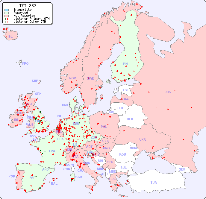 __European Reception Map for TST-332