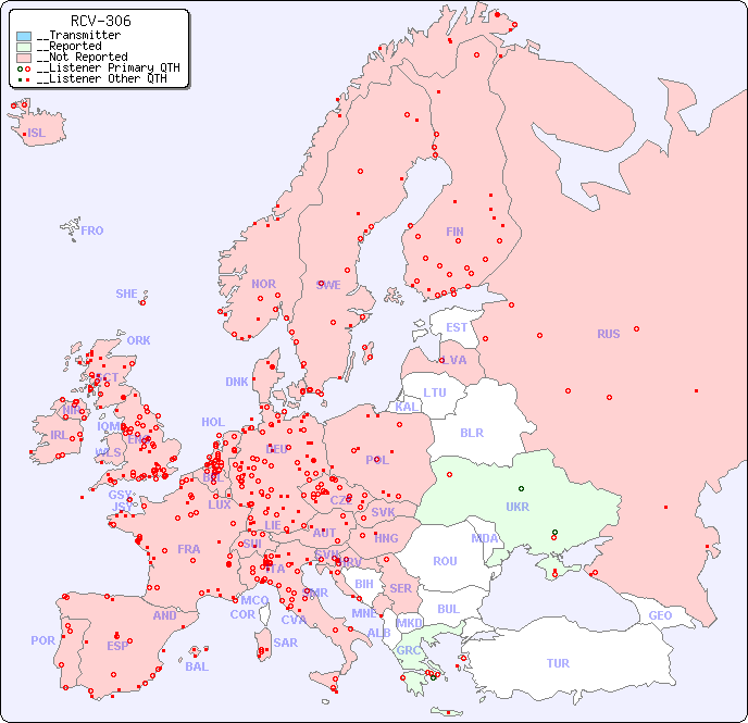 __European Reception Map for RCV-306