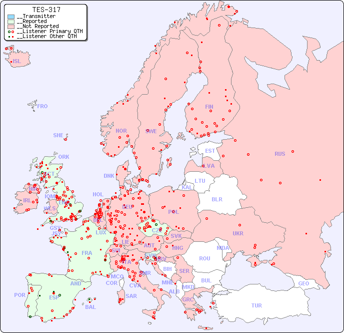 __European Reception Map for TES-317