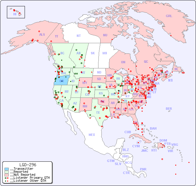 __North American Reception Map for LGD-296
