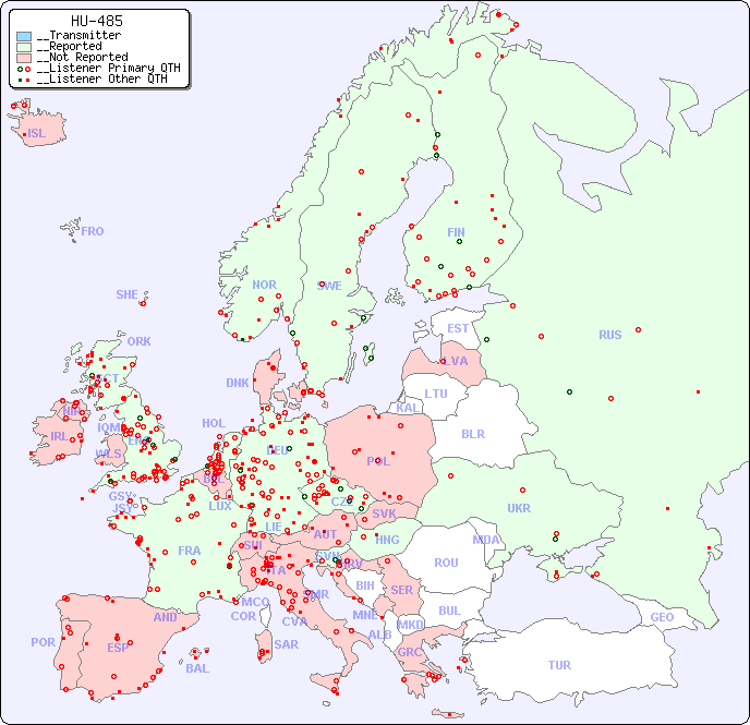 __European Reception Map for HU-485