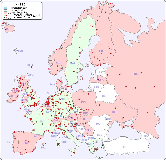 __European Reception Map for H-390