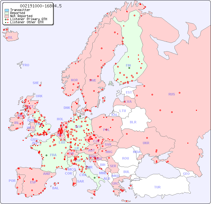 European Reception Map for 002191000-16804.5