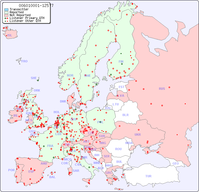 European Reception Map for 006010001-12577