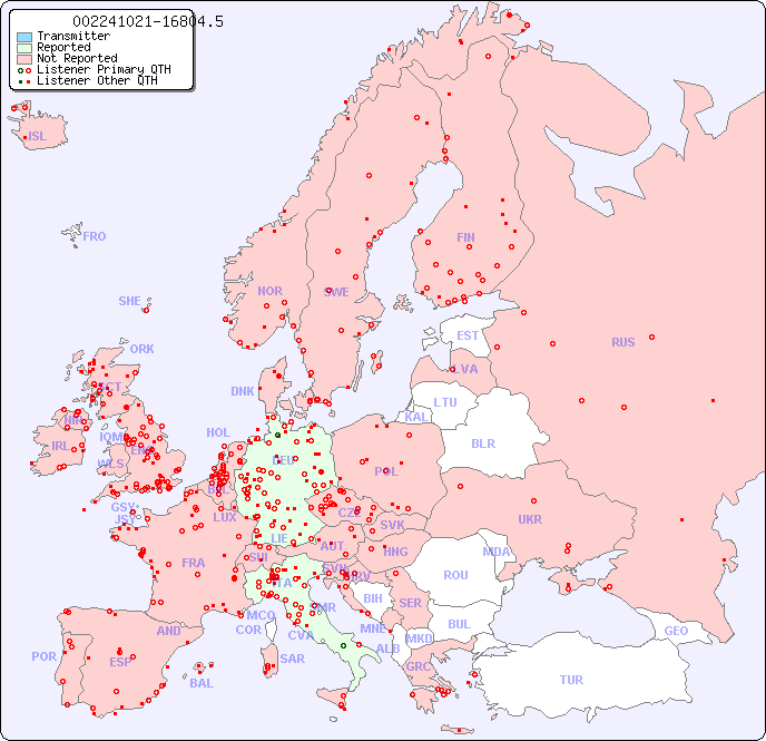 European Reception Map for 002241021-16804.5