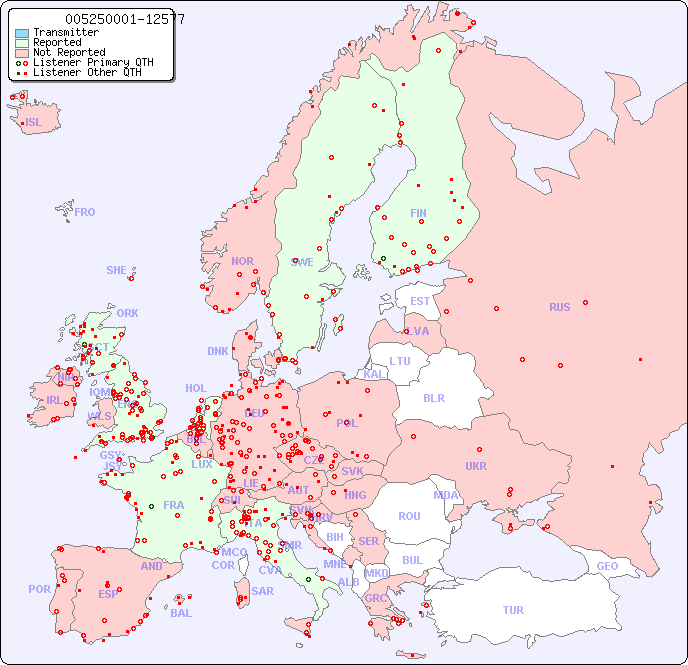 European Reception Map for 005250001-12577