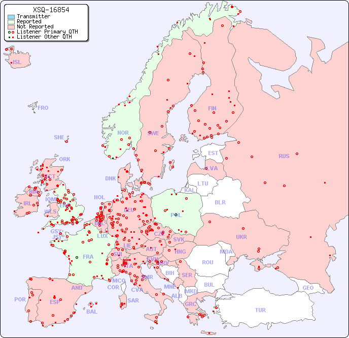 European Reception Map for XSQ-16854