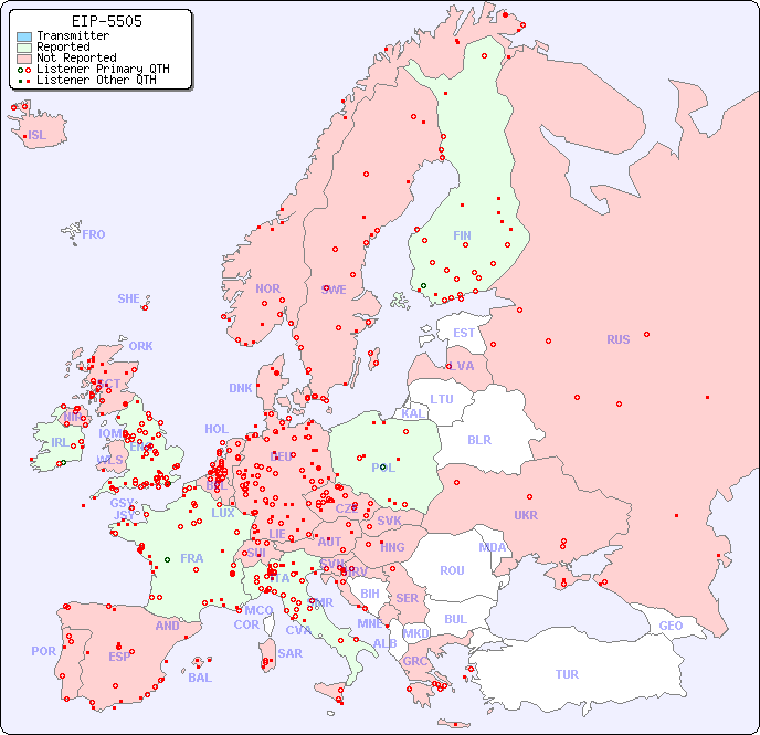 European Reception Map for EIP-5505