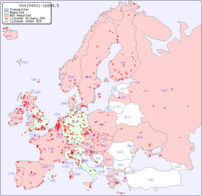 European Reception Map for 004194401-16804.5