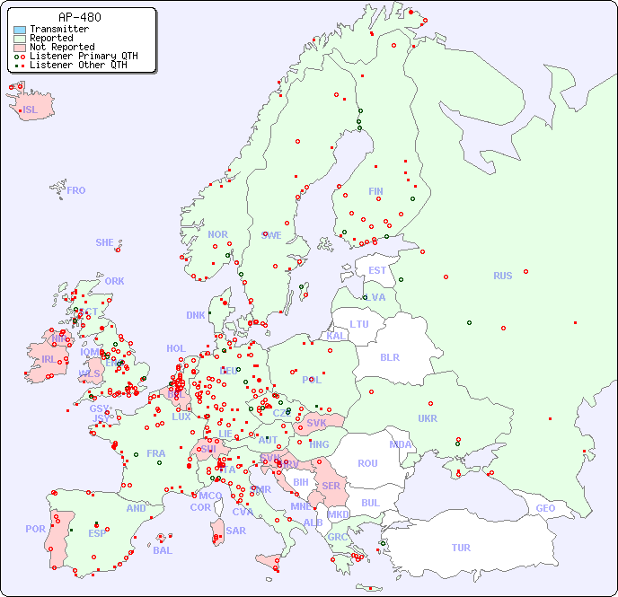 European Reception Map for AP-480