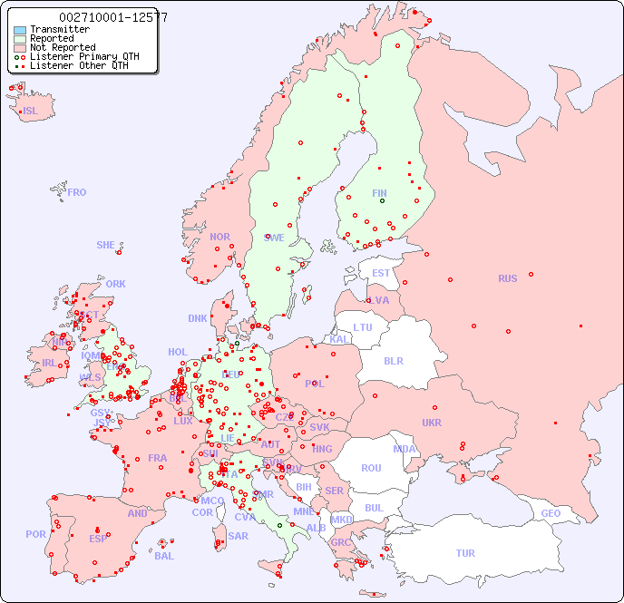 European Reception Map for 002710001-12577