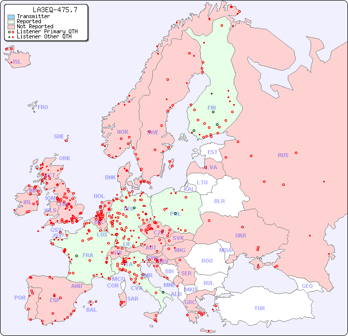 European Reception Map for LA3EQ-475.7