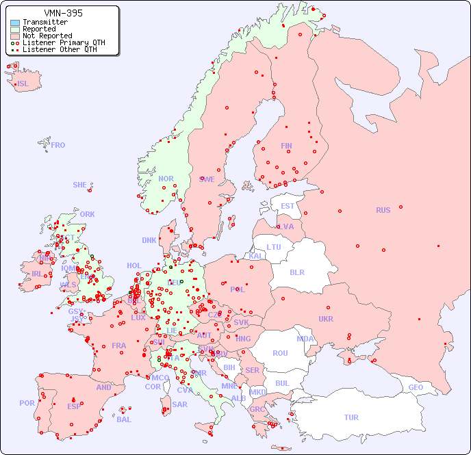 European Reception Map for VMN-395