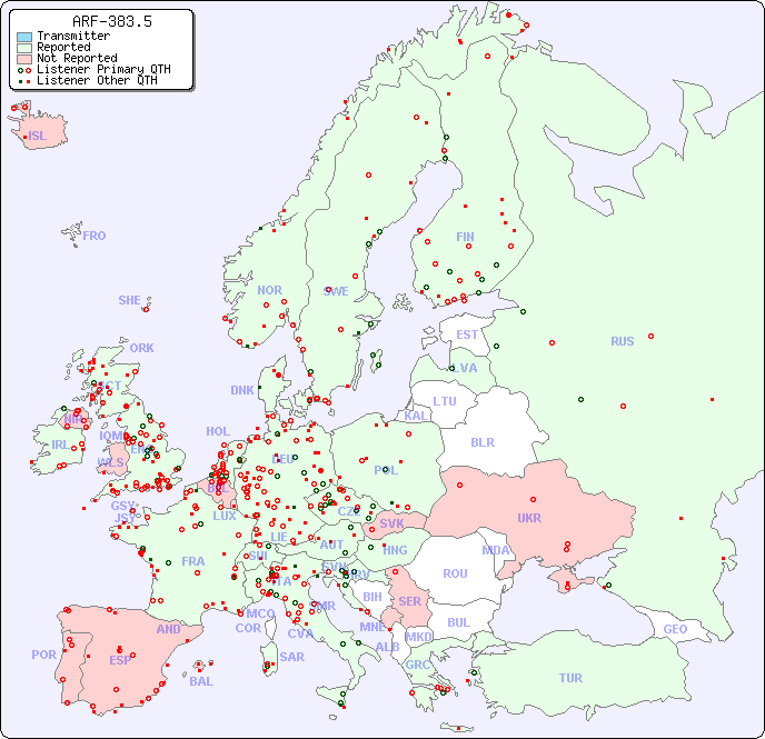 European Reception Map for ARF-383.5