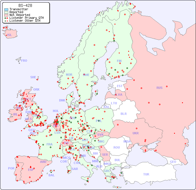 European Reception Map for BS-428