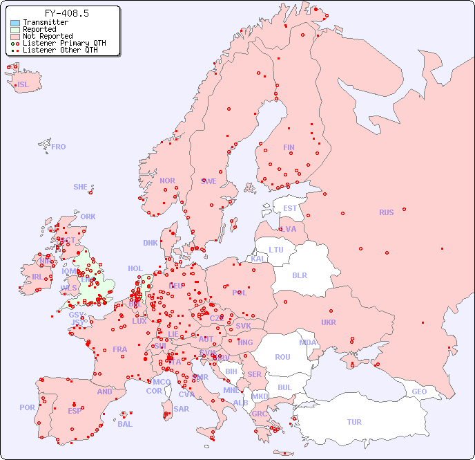 European Reception Map for FY-408.5