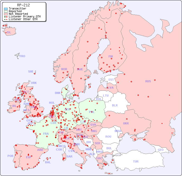 European Reception Map for RP-212
