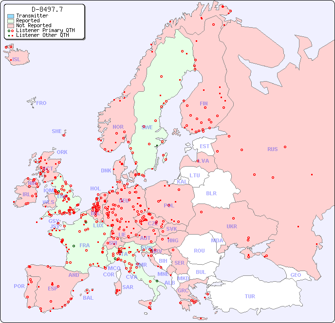 European Reception Map for D-8497.7