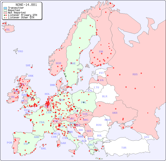 European Reception Map for NONE-14.881