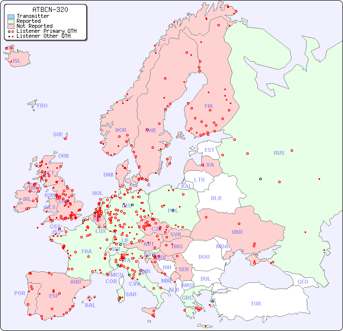 European Reception Map for ATBCN-320