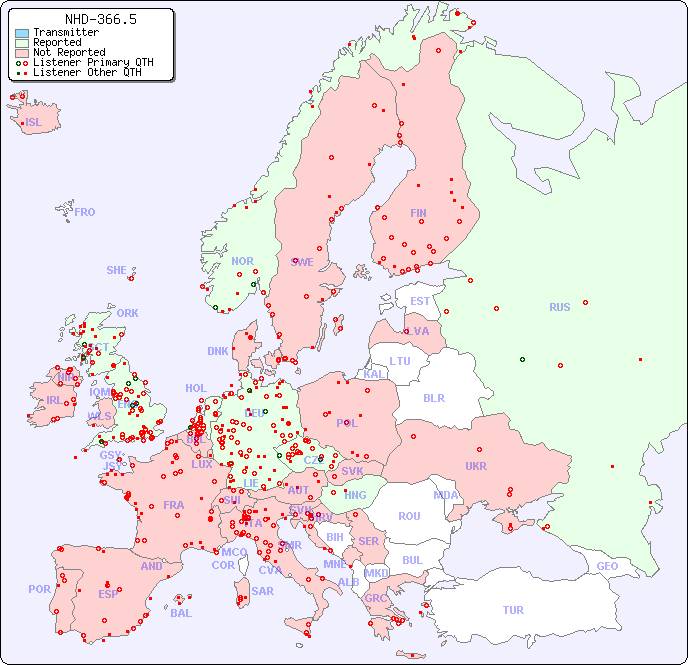 European Reception Map for NHD-366.5