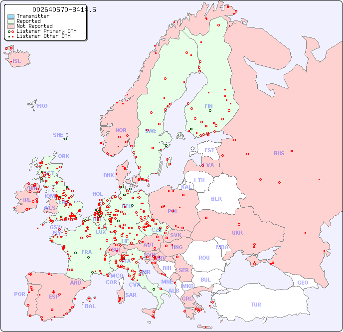 European Reception Map for 002640570-8414.5