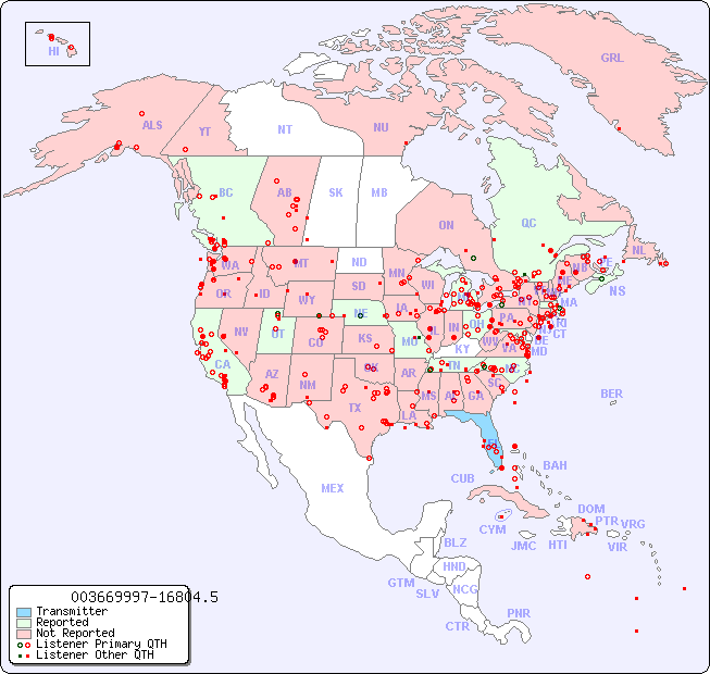 North American Reception Map for 003669997-16804.5
