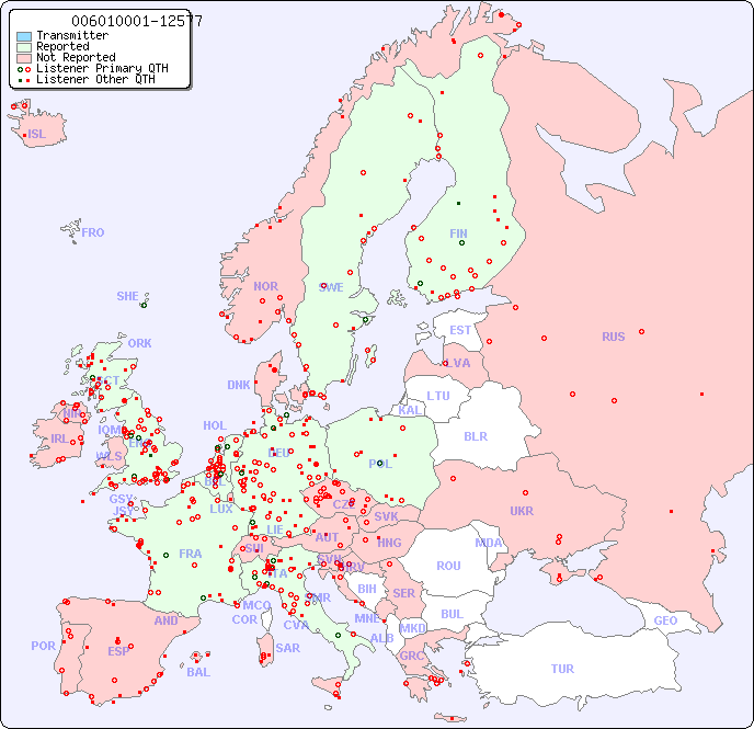 European Reception Map for 006010001-12577
