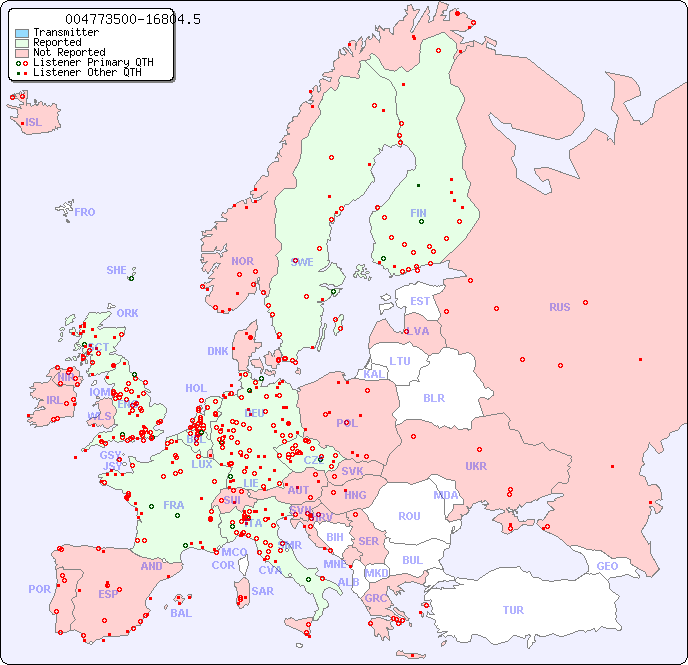 European Reception Map for 004773500-16804.5