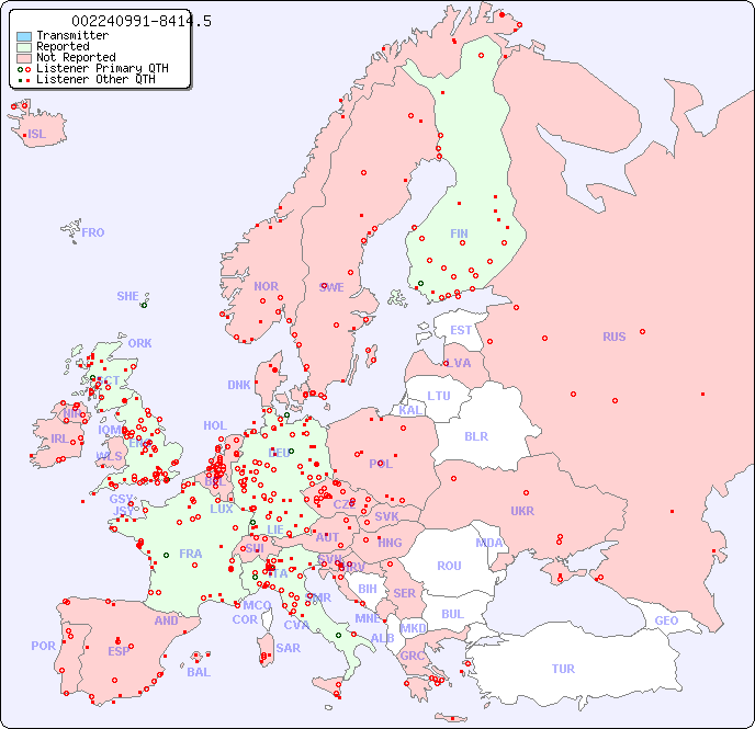 European Reception Map for 002240991-8414.5