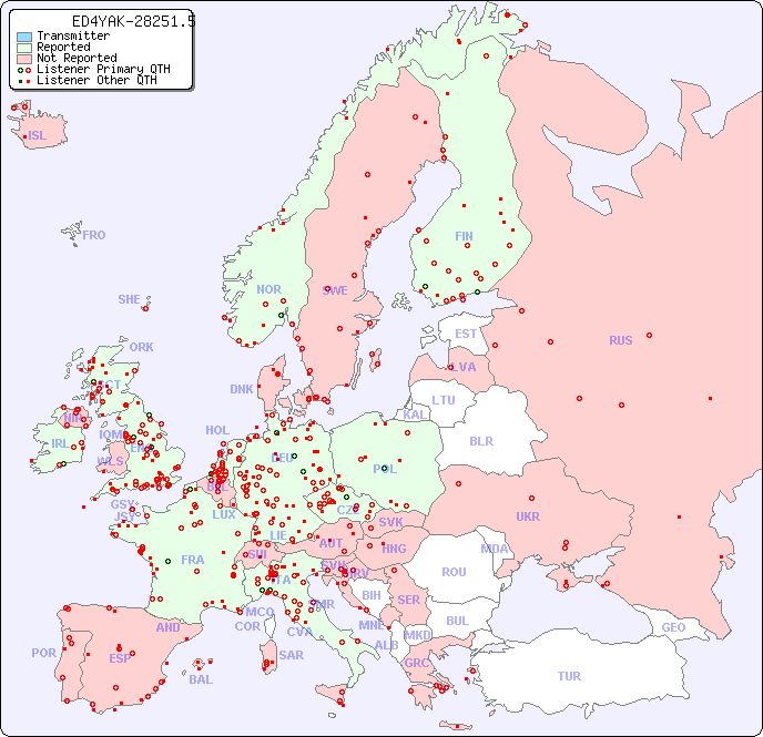 European Reception Map for ED4YAK-28251.5