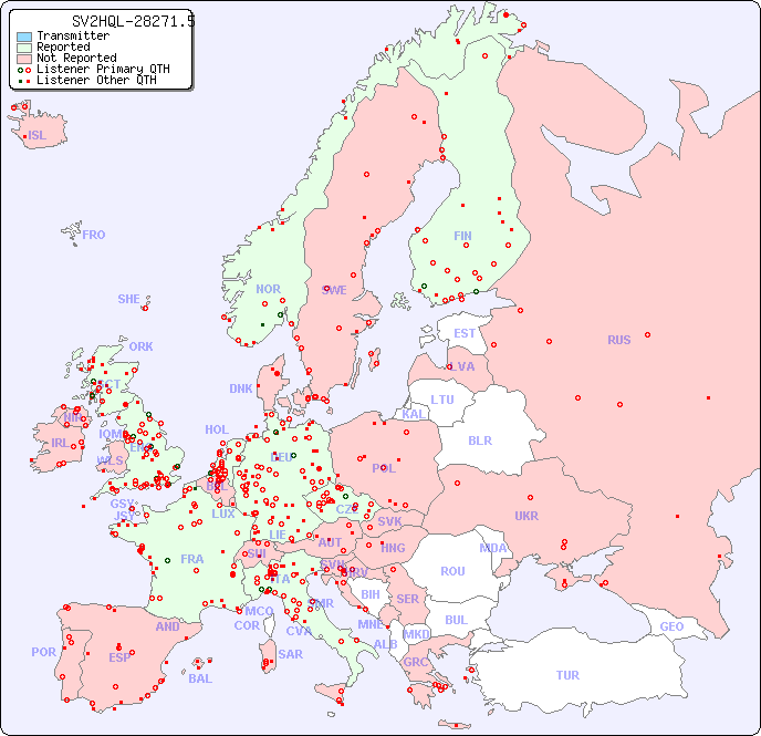 European Reception Map for SV2HQL-28271.5