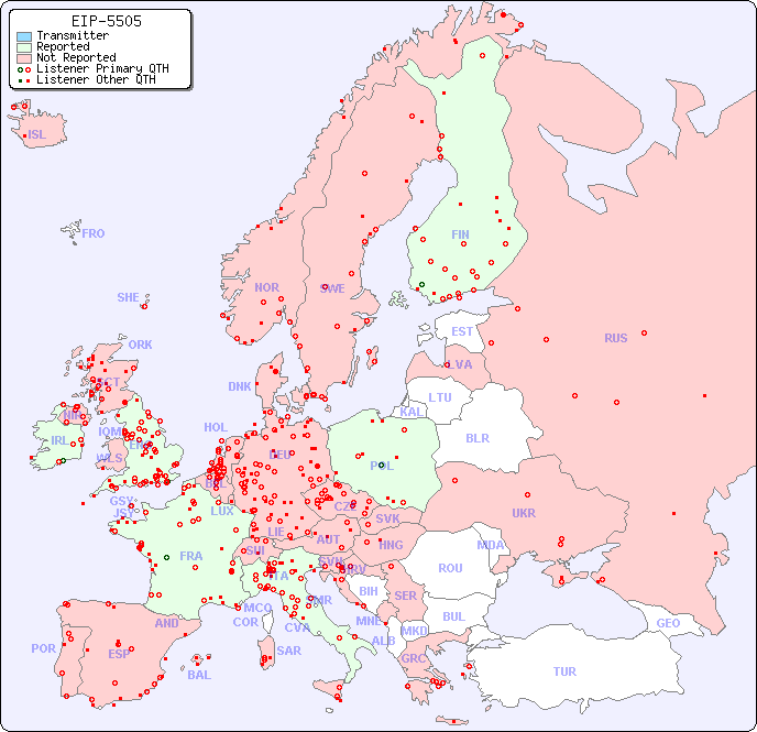 European Reception Map for EIP-5505