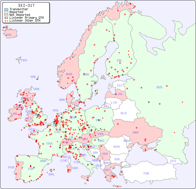 European Reception Map for EKI-317