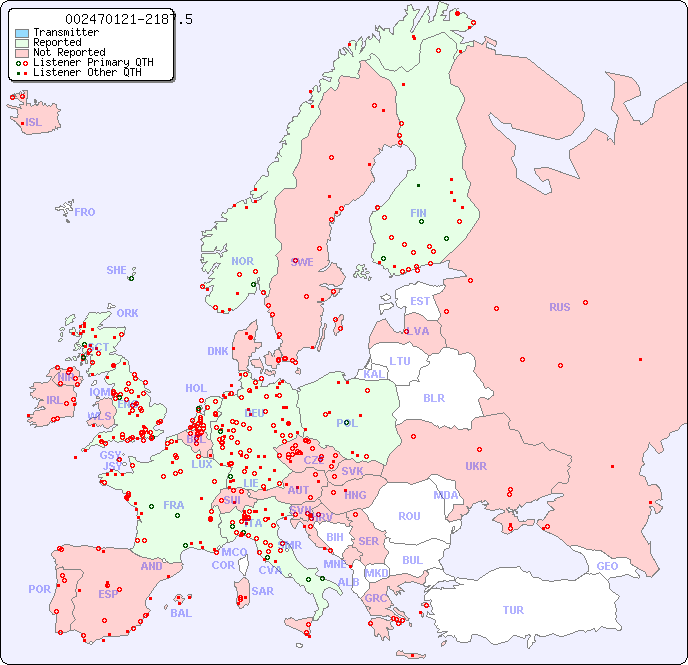 European Reception Map for 002470121-2187.5