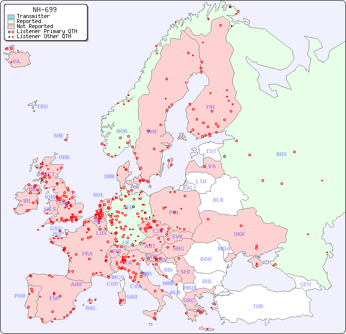 European Reception Map for NH-699