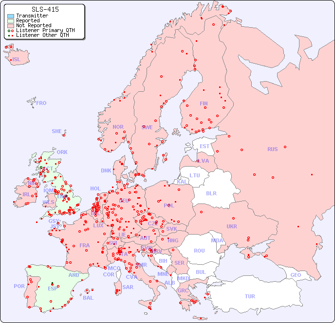 European Reception Map for SLS-415
