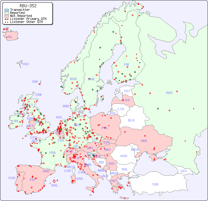 European Reception Map for RBU-352