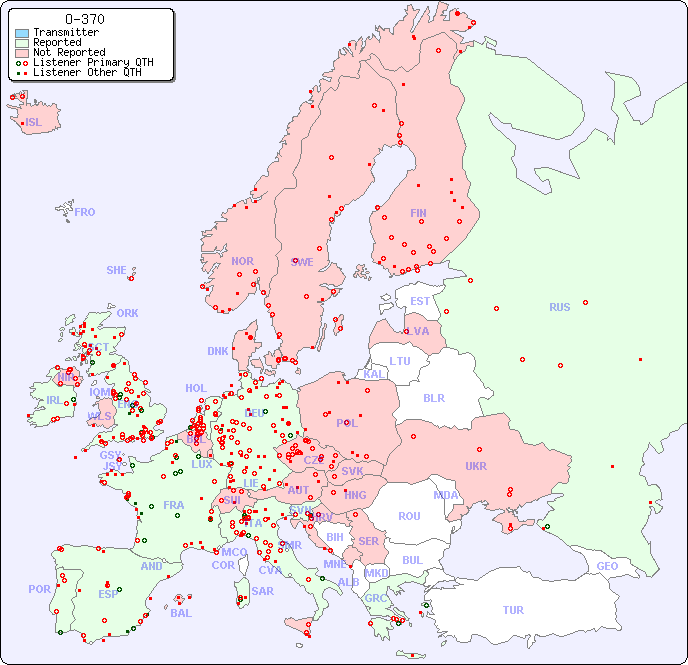 European Reception Map for O-370