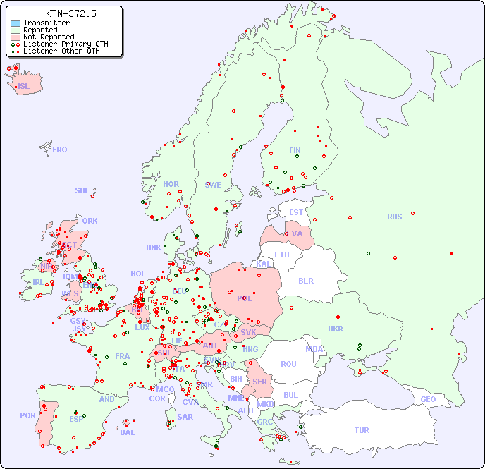 European Reception Map for KTN-372.5