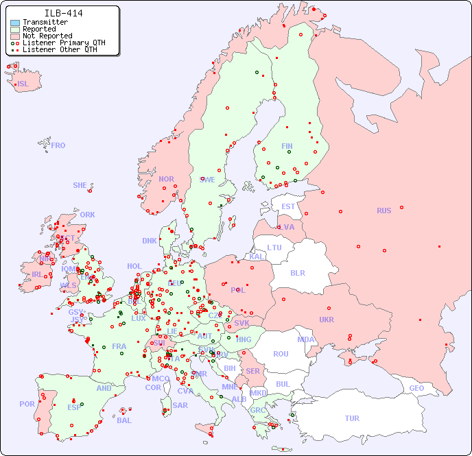 European Reception Map for ILB-414