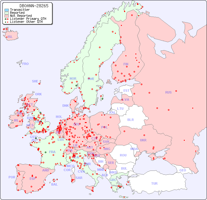 European Reception Map for DB0ANN-28265